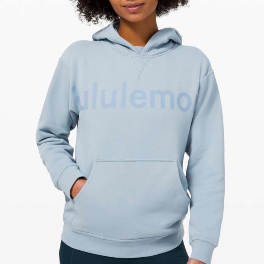 All Yours Hoodie chambray logo hoodie